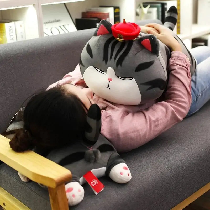 Cozy Moody Kawaii Cat Plush