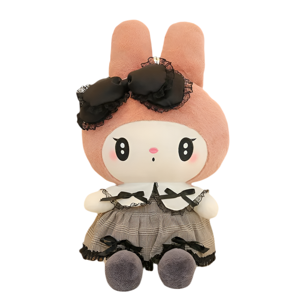 Cozy Black Kuromi/My Melody Plushies