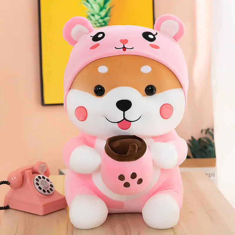 Cozy Boba Shiba Plush