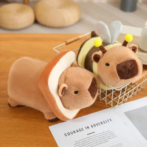 Dreamy Toast Capybara Plush Doll - Bee Transformation Edition