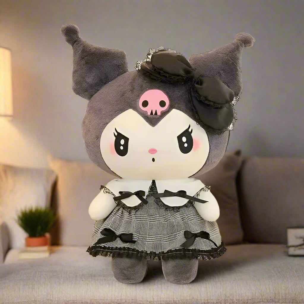 Cozy Black Kuromi/My Melody Plushies
