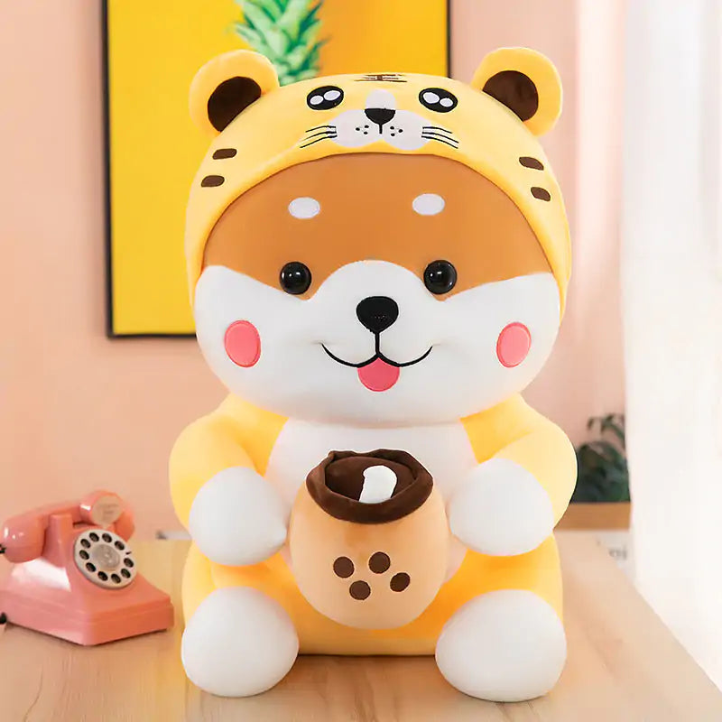 Cozy Boba Shiba Plush